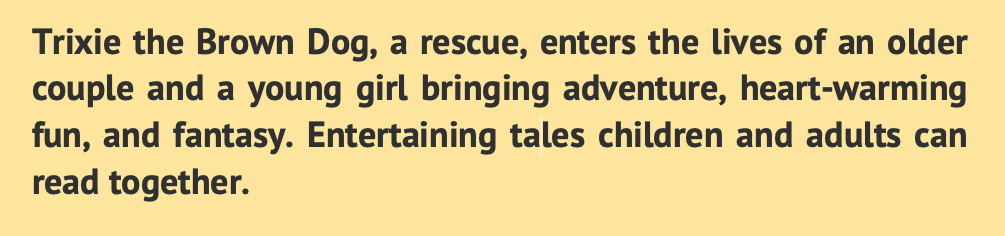 Trixie book blurb